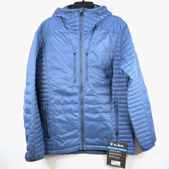 Kuhl Men's Size L Spyfire Hoody Goose Down Powell Blue MSRP $299 - Picture 1 of 16
